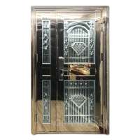 European Style Rose Gold Stainless Steel Door Interior Security Door