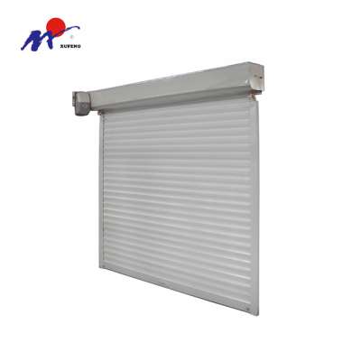 Residential manual operated rolling shutter garage doors