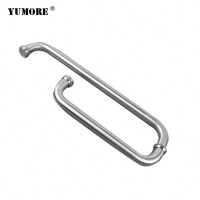 Stainless Steel Tube Sliding Glass Shower Upvc Window Euro Style Pvc Door Handle